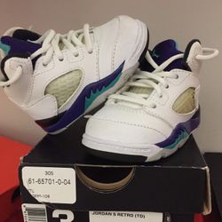 Nike Air Jordan Retro 5 Td Sz 3c