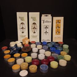 94 Assorted Tea Light And Floating Candles Votives