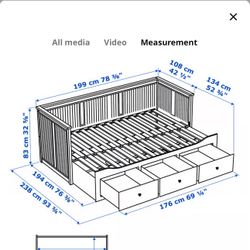 Moving Sale: IKEA HEMNES Daybed (White) + 2 Mattresses