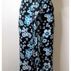 MICHAEL KORS (MS88WW48LG) SZ: SM SLEEVELESS BLUE FLORAL JUMPSUIT BACK ZIP LINING/EXTERIOR 100% POLYESTER WOMAN'S: CA # 45885.   