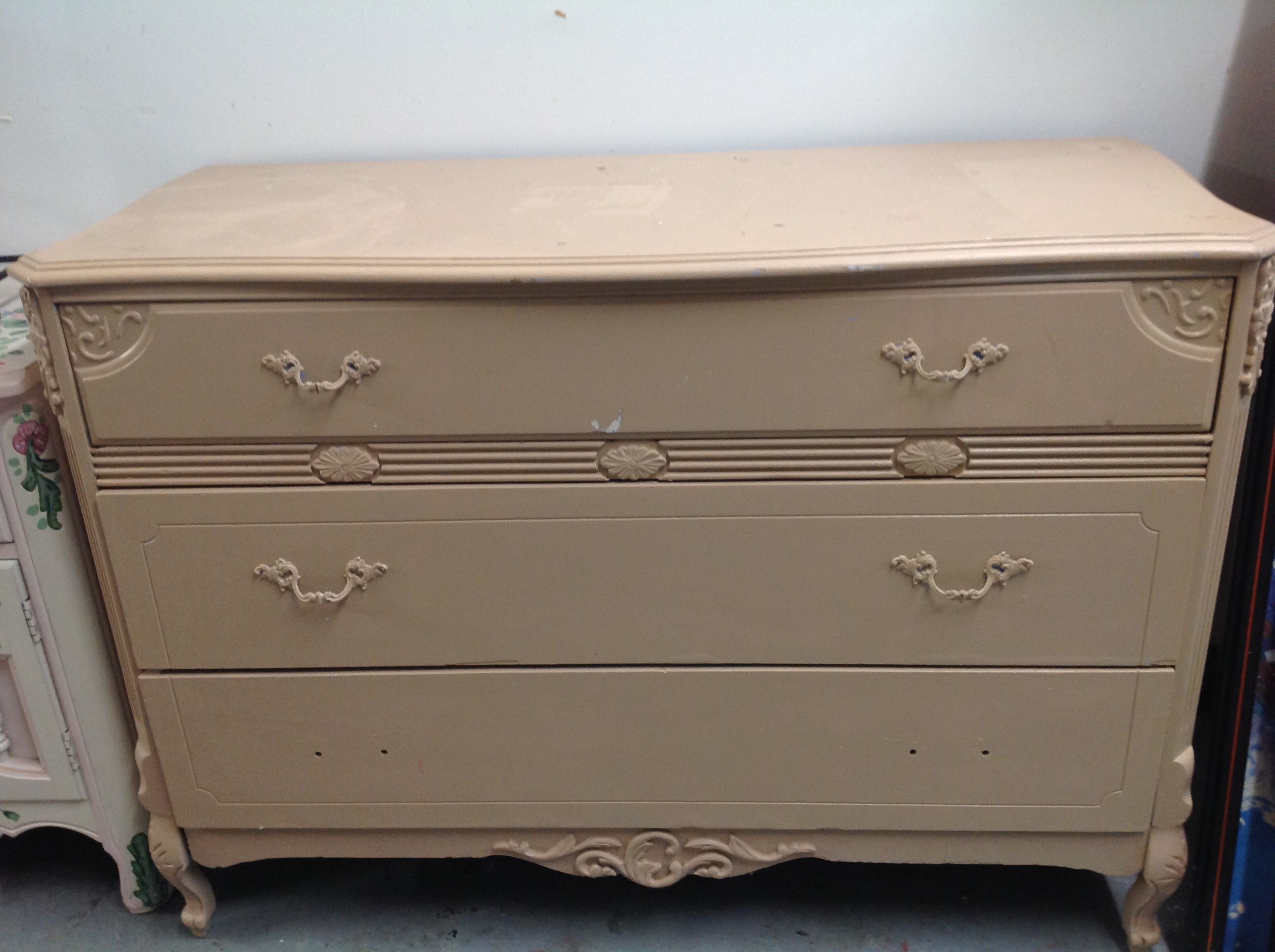Antique Three Drawer Dresser For Sale
