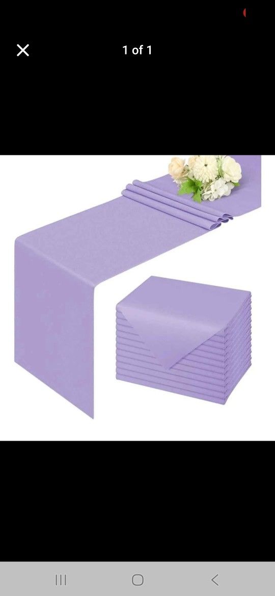 Lilac/lavender Table Runners 