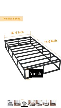 7in heavy duty box spring twin size bed mint condition moving sale pickup only