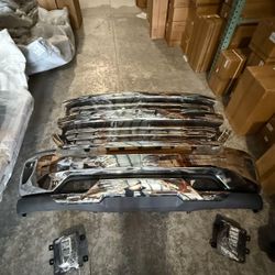 For 2016 2017 2018 Chevy Silverado Full Bumper Kit Assembly Grilles Fog Lights 