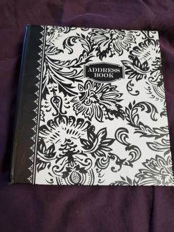 New Black and white address book