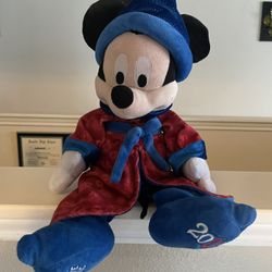 Disney Parks 18" Sorcerer Mickey Believe in Magic Plush 2013