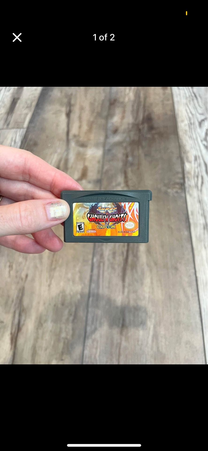 Nintendo Game Boy Advance Vintage Super Ghouls 'n Ghosts Video Game