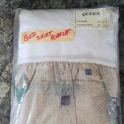 Queen BED SKIRT & Shams