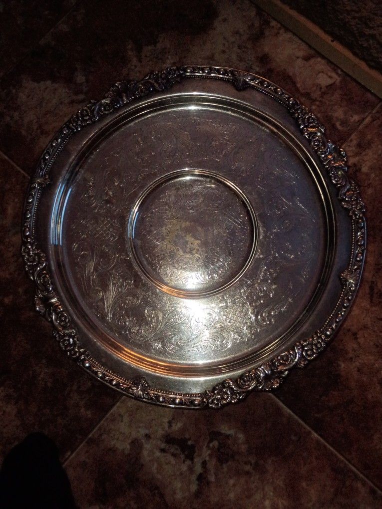Silver Serving Plate