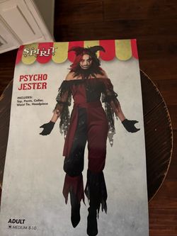 Spirit Psycho Jester Halloween Costume Adult Medium