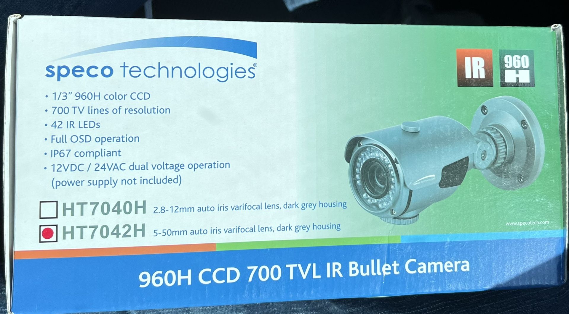 Speco HT7042H 960H Outdoor IR Bullet Camera $150.00 Each