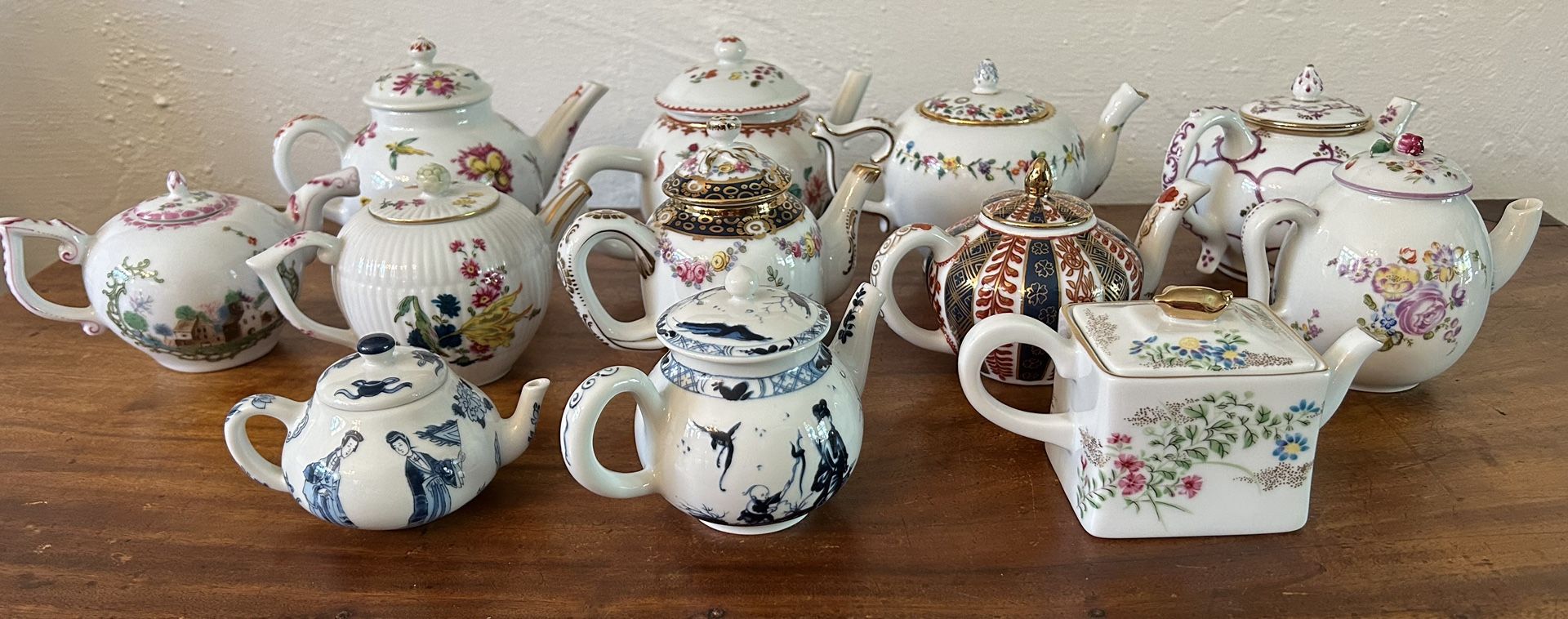 Franklin Mint Miniature Tea Pots
