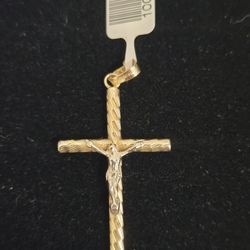 Gold Cross Charm 