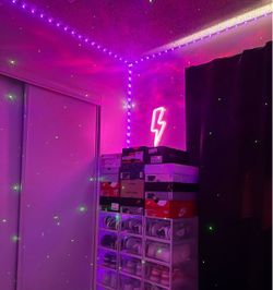 Pink led lighting bolt *ONLY*