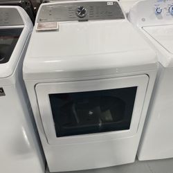 GE Profile White 7.4 Cu. Ft. Aluminized Alloy Drum Electric Dryer 