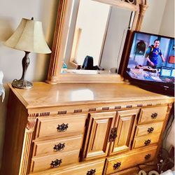 Solid Oak  Dresser