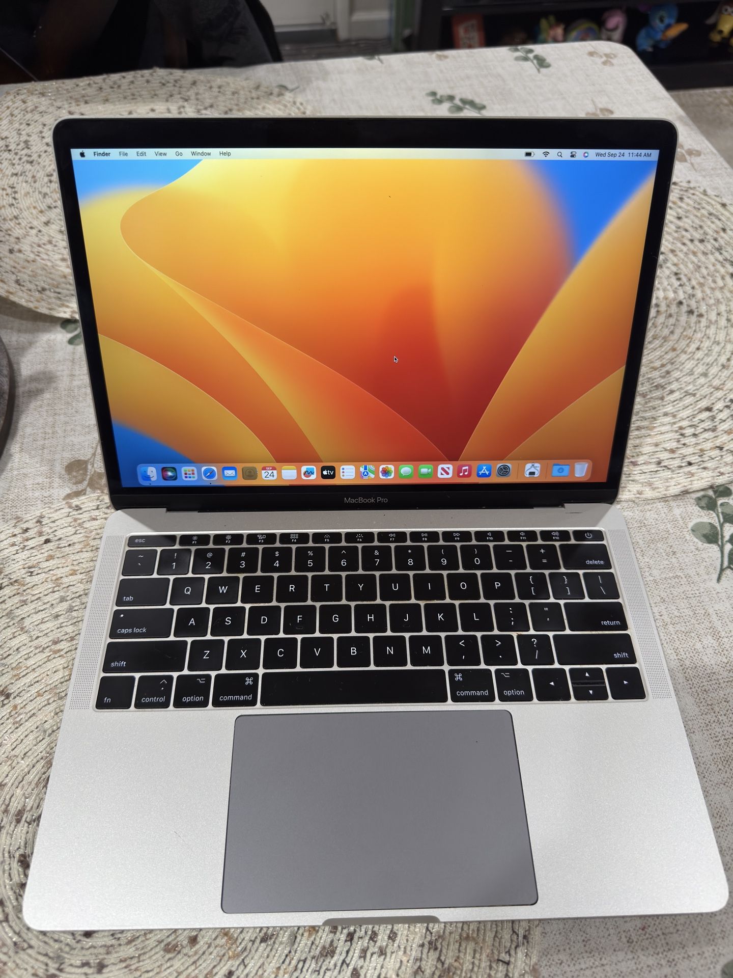 Macbook Pro 2017 In Excellent Condition 2.3GHZ dual Core I5 Running macOS Ventura 8gb Of Ram 256gb SSD Drive 