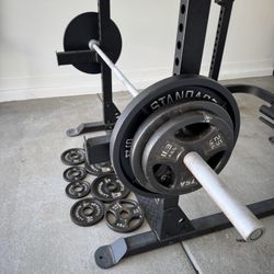 310 lb Olympic Weight Set w/ 7ft Barbell – Great Condition