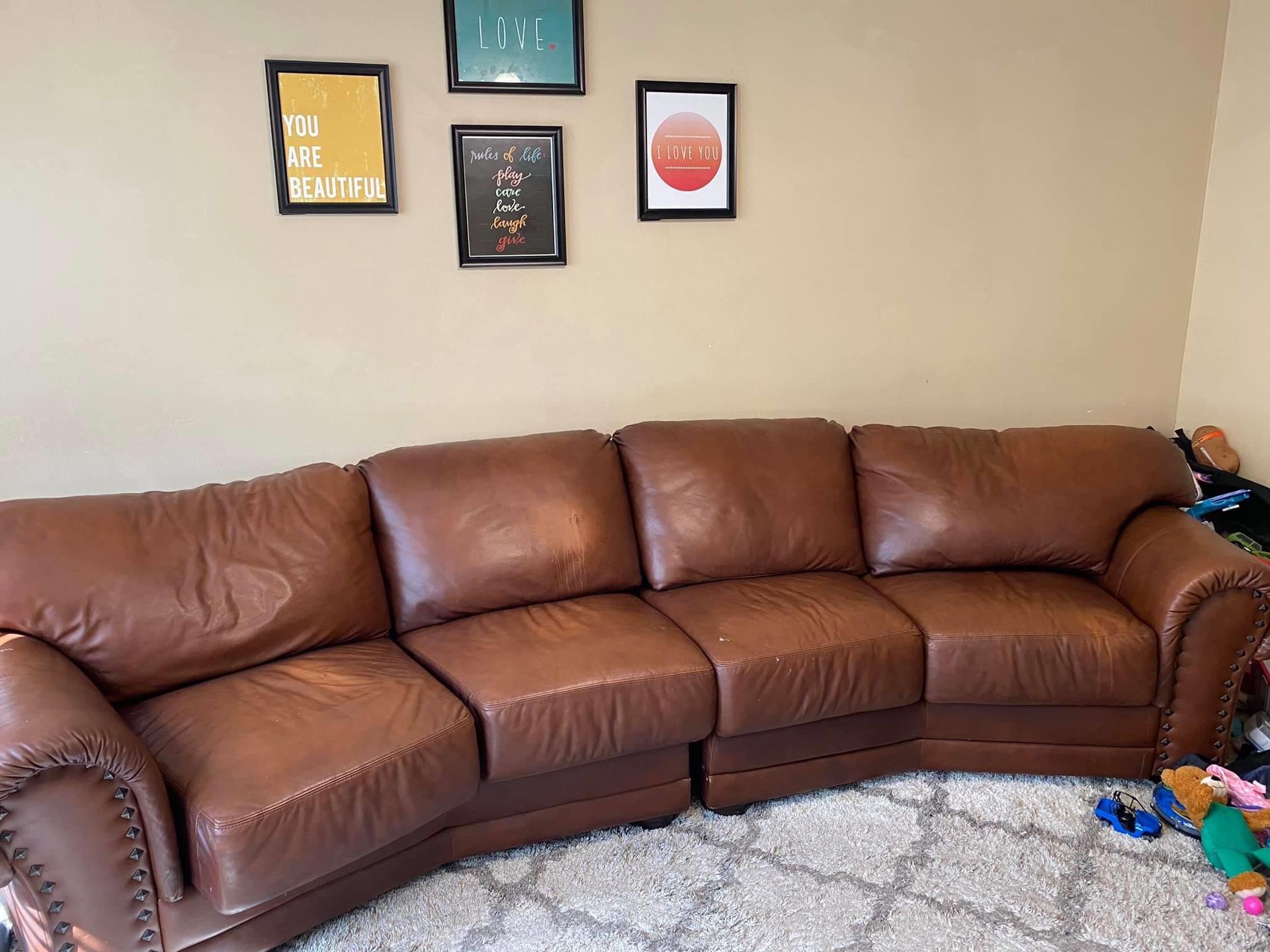 Arizona Leather Couch