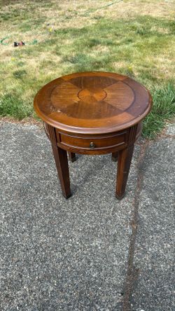 Round Inlayed Table