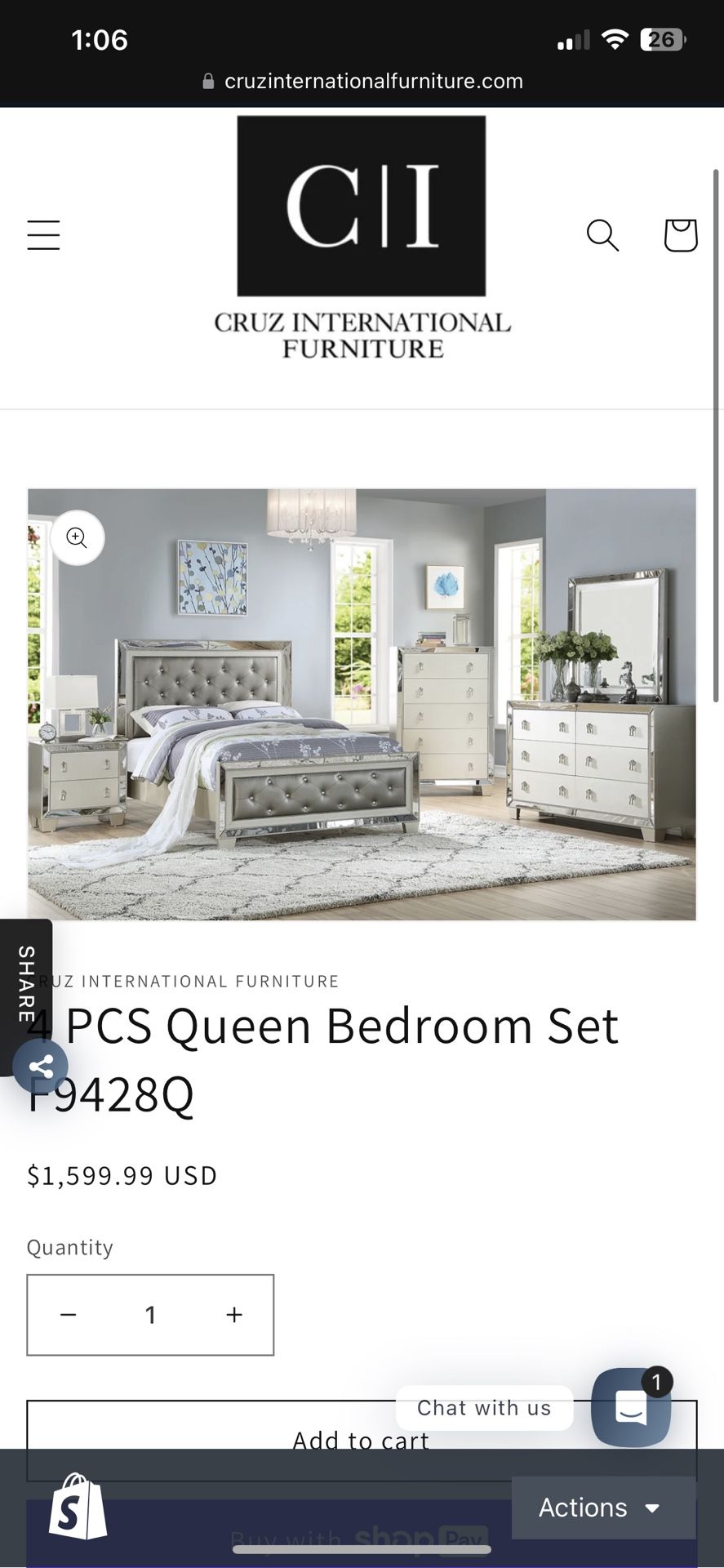 New Queen Bedroom Set 