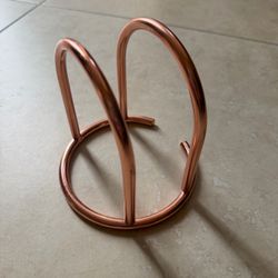 Rose Gold Copper-Tone Metal Napkin Holder