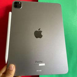 128GB Apple IPad Pro 11” 4th Generation (2022 Model / M2 chip ) with Keyboard, pen & Accessories (256gb /512GB) 