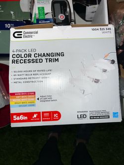 4-PACK LED COLOR CHANGING RECESSED TRIM