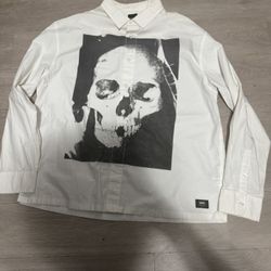 Vans Skeleton Long Sleeve Button Up 