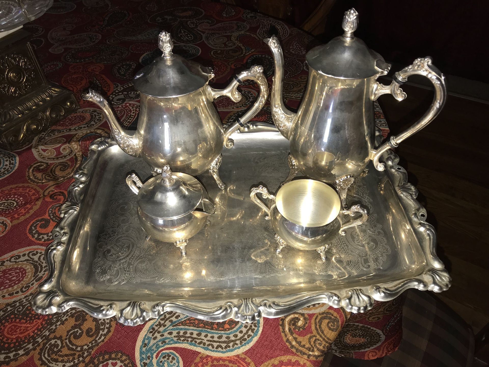 Sterling silver Tea set