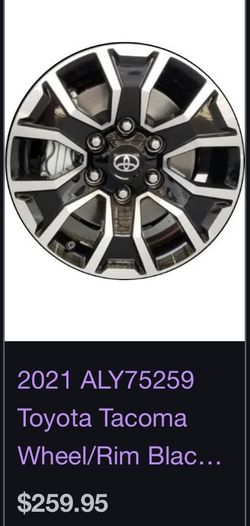 2021 Toyota Tacoma 17x7.5 OEM Rims