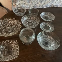 Glass Bowl Collection All For $20