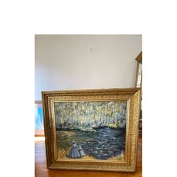 Victorian Oil painting  on Canvas 