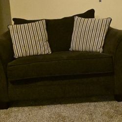 Sofa, Loveseat, And Oversized Chair (Dark Brown)