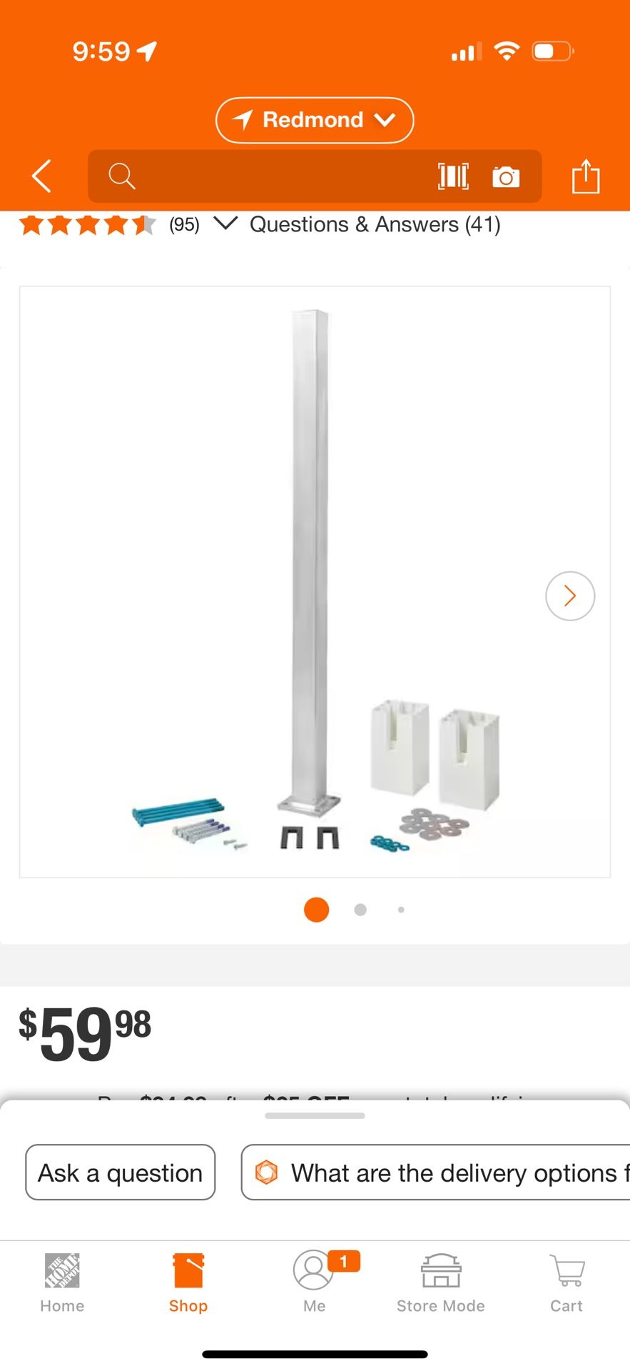 Fiberon Post Sleeve Surface Mount Kit 