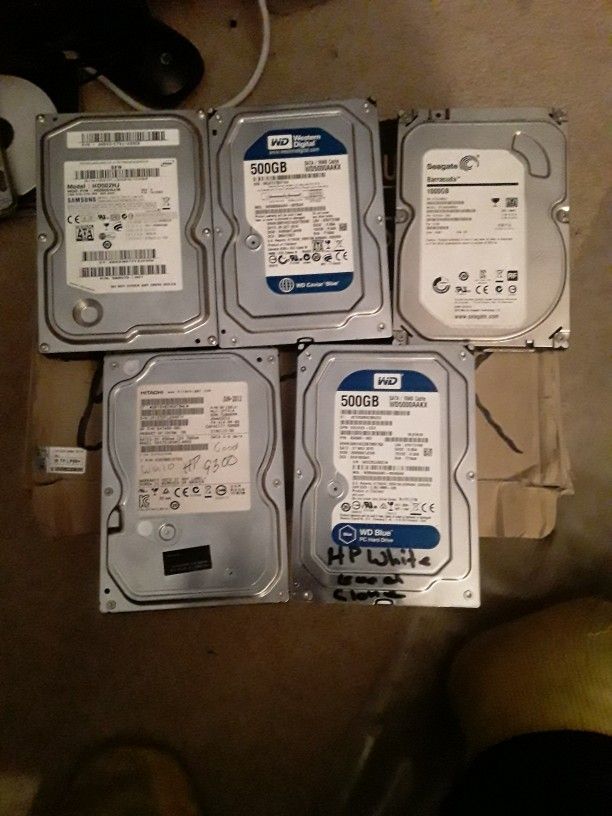 PC Hard Drives 3.5 And 2.5 In