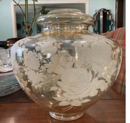 Vintage Falkenstein hanging lamp swag amber