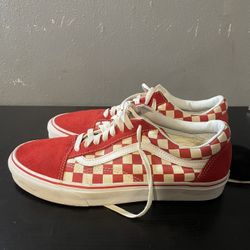 Red Checkers Vans 