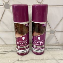 Schwarzkopf Keratin Color Root Temporary Hair Color Spray, Light Brown or Dark Brown, 2oz. New/unopened