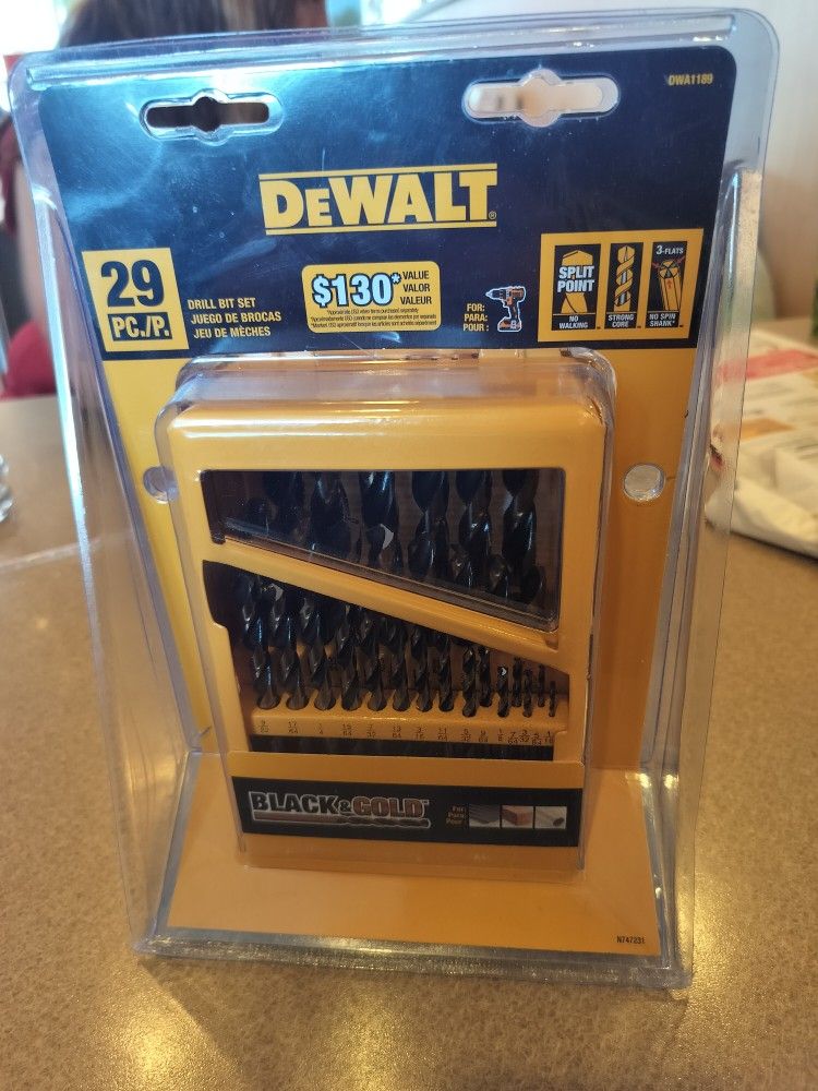 DeWalt Drill Bit Set $35