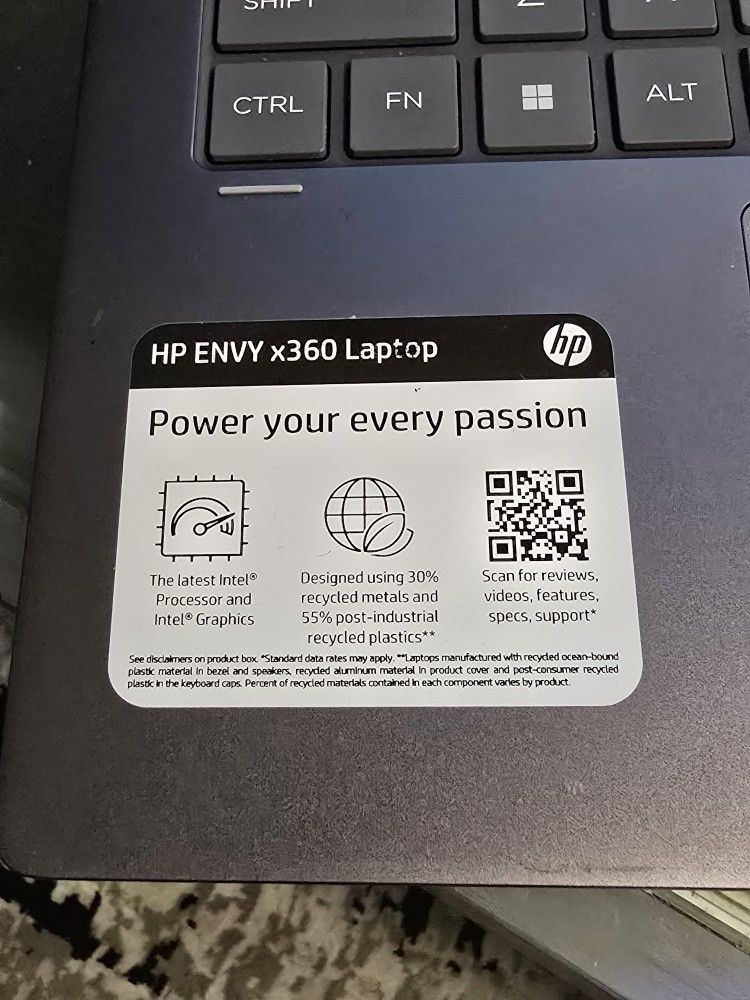 HP ENVY X360 2 IN 1 LAPTOP