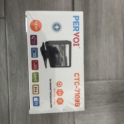 7" HD Portable Carplay Wireless Touch Screen Double Din Car Stereo Compatible Apple Carplay and Android Auto with GPS Navigation, Voice Control, Mirro