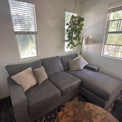 FREE: Grey Sectional Sofa with Chaise