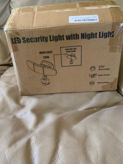 LED Security Lights Motion Sensor Light Outdoor with Night Light, 39W 3900LM Motion Security Light,