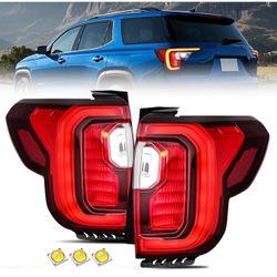  Taillight Assembly Compatible with 2020 2021 2022 2023 GMC Acadia Tail Light Replacement OE Style Driver side and Passenger Side with Bulbs