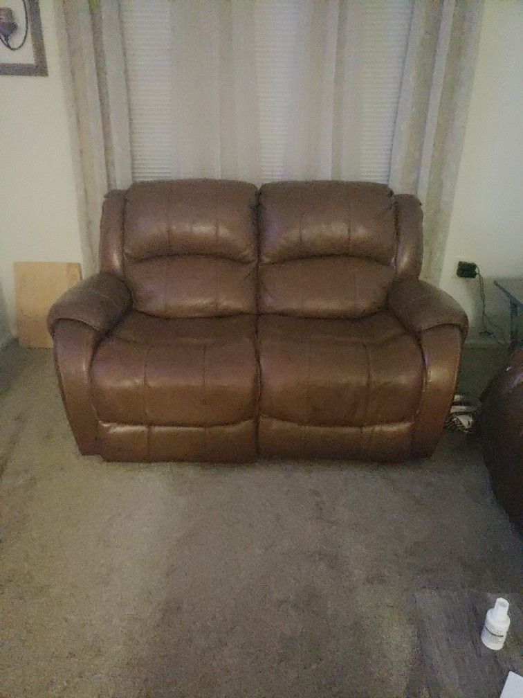 Leather Loveseat Sofa