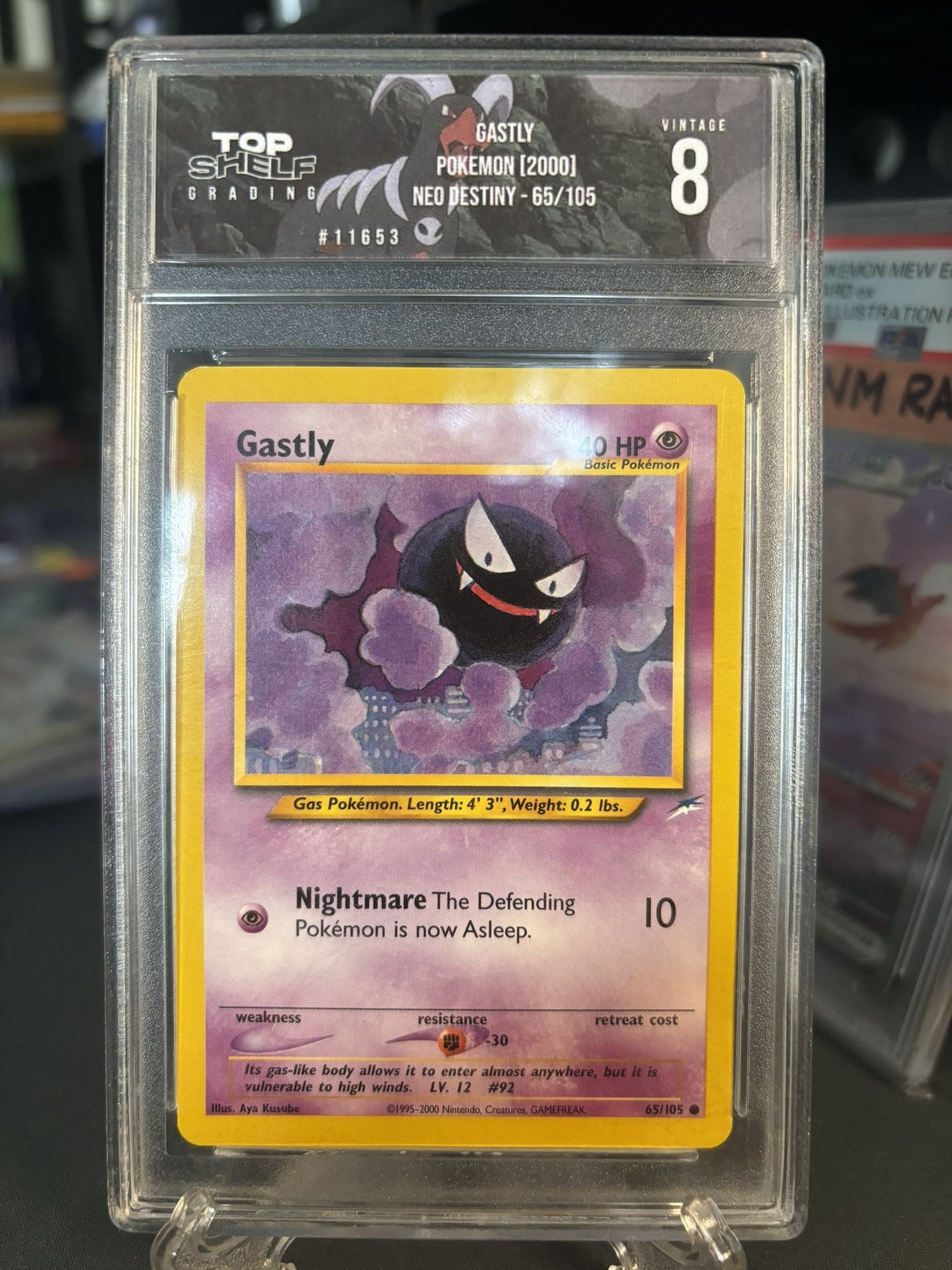TSG 8 VINTAGE Gastly #65 (2000) Pokemon Neo Destiny English