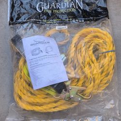 Vertical Lifeline Assembly (VLA) with Adjustable Rope Grab and Shock Absorber  Guardian 
