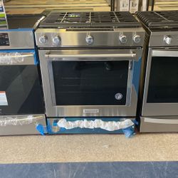 WEEKEND BLOW OUT SALE‼️ NEW KITCHEN AID SLIDE IN GAS RANGE FIVE BURNERS‼️‼️