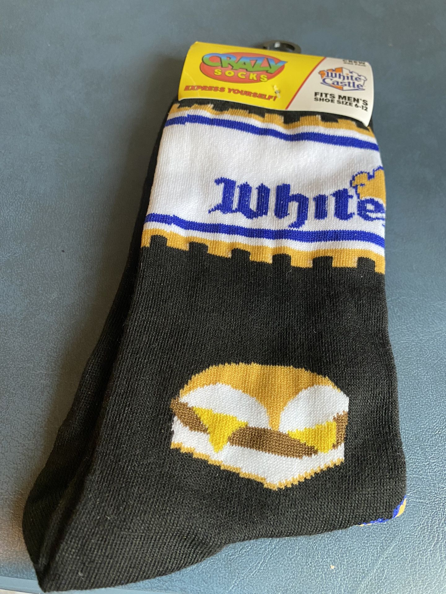 New Black White Castle Socks